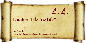 Laudon László névjegykártya