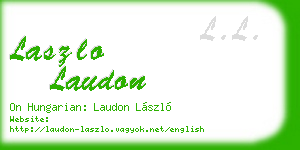 laszlo laudon business card
