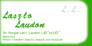 laszlo laudon business card